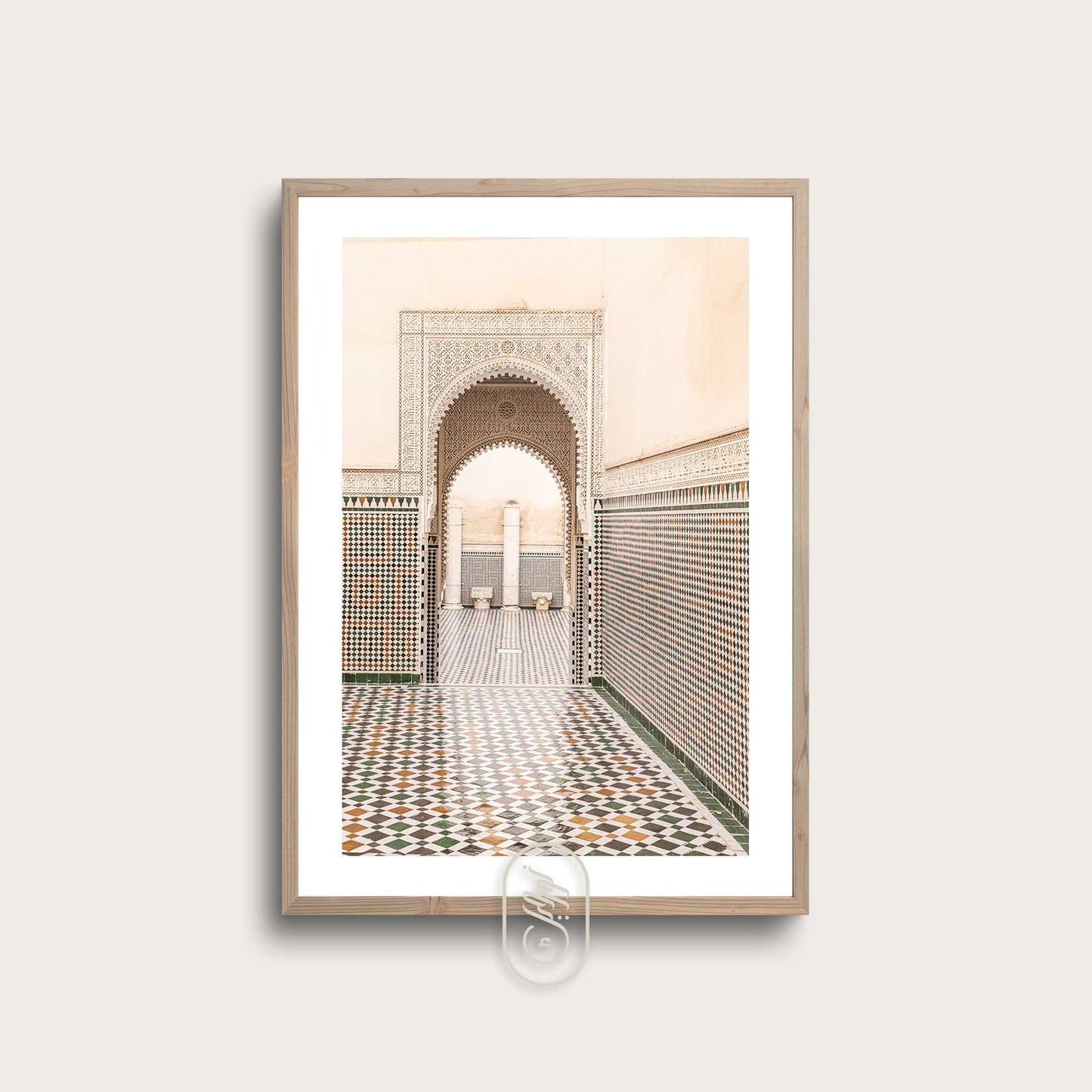 Colorful Islamic poster showcasing cultural richness and heritage in Morocco