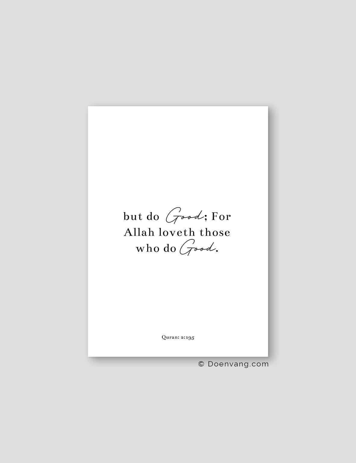 But do Good - Doenvang