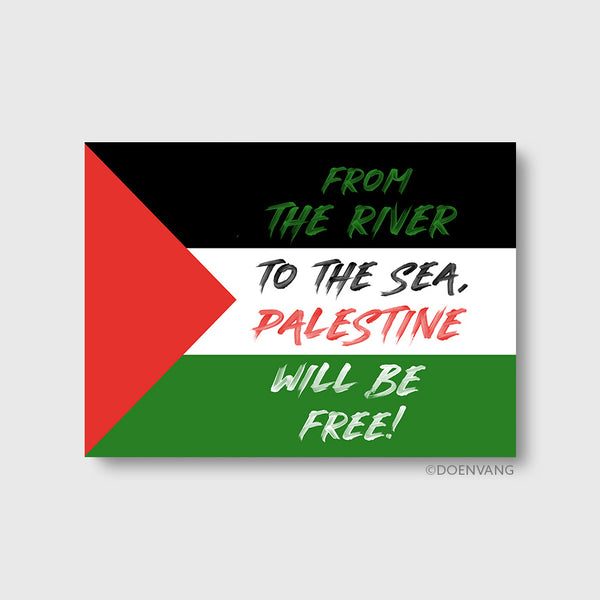 Palestine Flag from the River - Profit goes to charity in Palestine