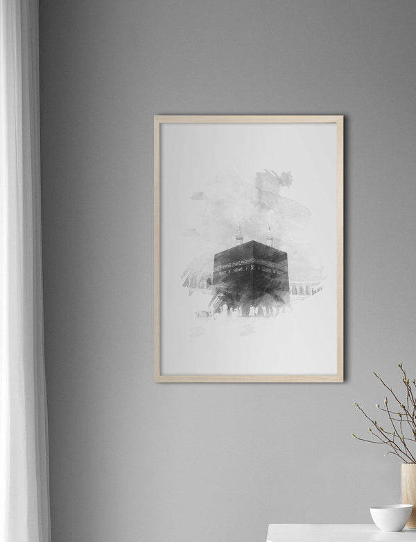 Al Haram Watercolor, Black and White - Doenvang