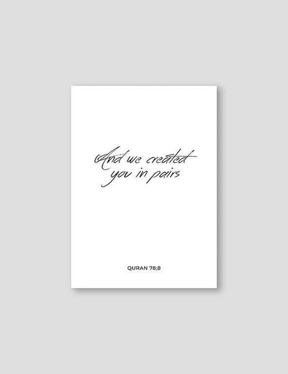 And We Created You, English - Doenvang