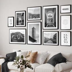 Bosnia Combination, Black and White | Various Sizes 10pc - Doenvang