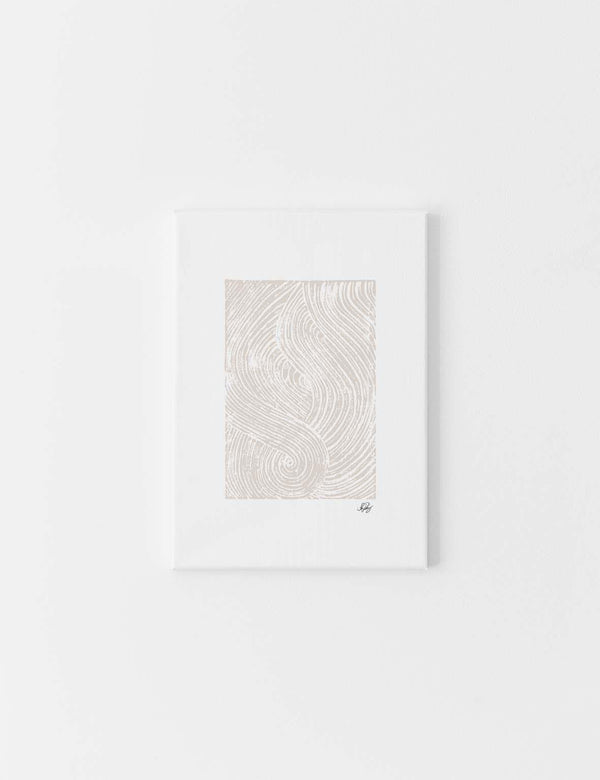 CANVAS | Allah Stamped, Beige on White - Doenvang