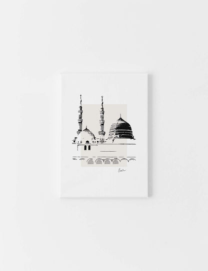 CANVAS | Handmade An Nabawi Ink drawing - Doenvang