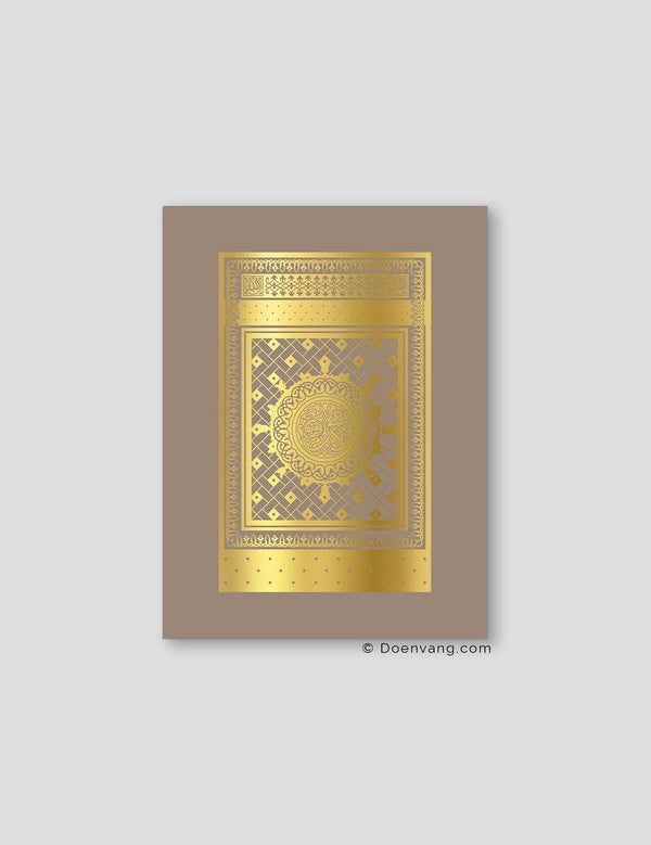 FOIL POSTER | An Nabawi Door, Cashmere Background - Doenvang