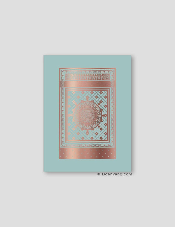 FOIL POSTER | An Nabawi Door, Celeste Background - Doenvang