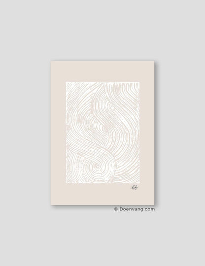 Handmade Allah Shapes | White on Beige - Doenvang