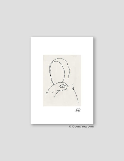Hijabi Drawing, Beige - Doenvang