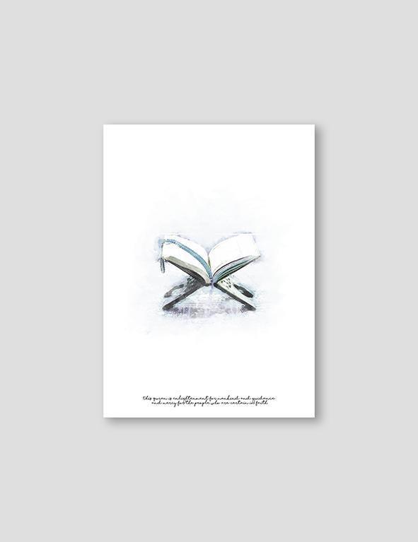 Quran Watercolor, Blue - Doenvang