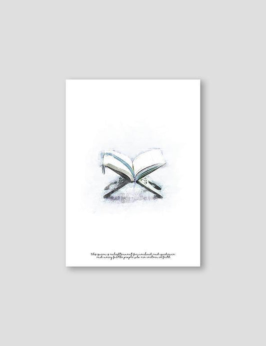 Quran Watercolor, Blue - Doenvang
