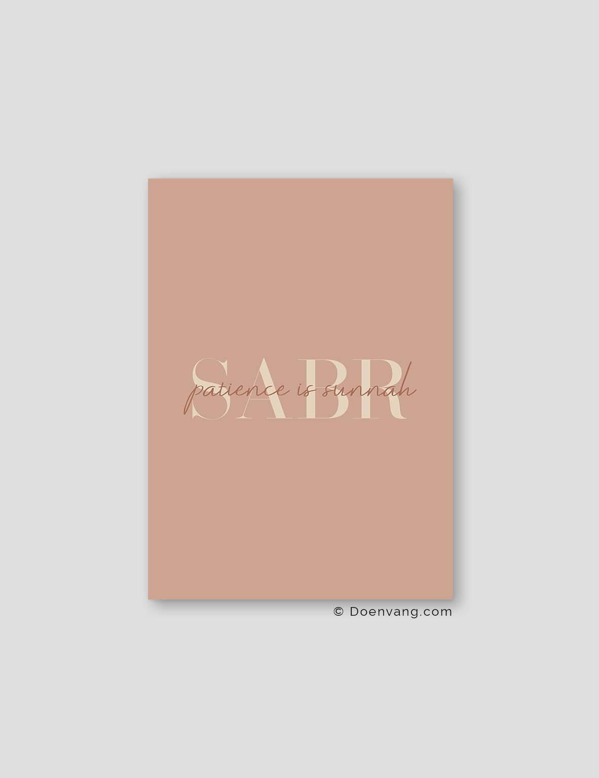Sabr Patience is Sunnah Dusty Colors - Doenvang