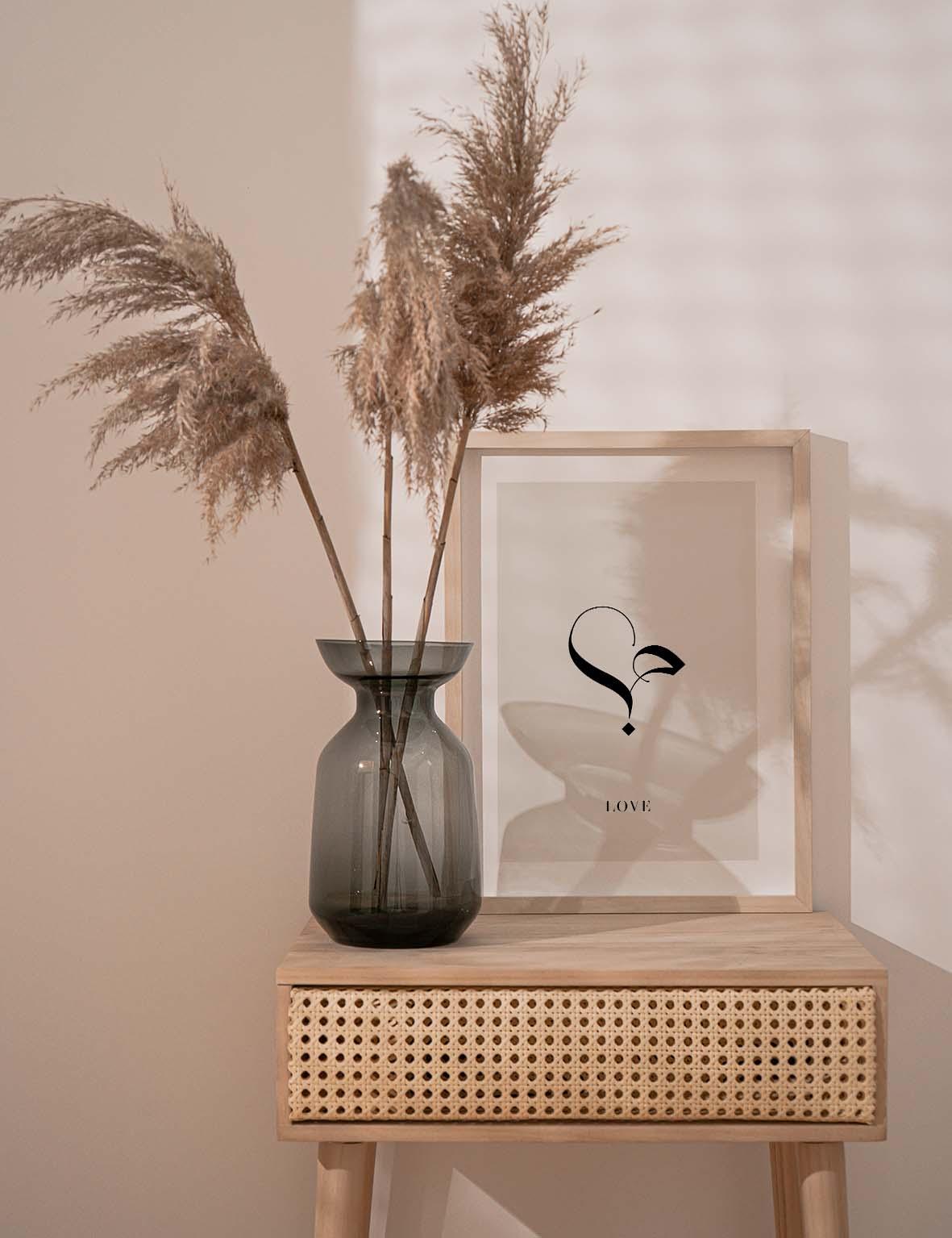 Simple Love Calligraphy, Exclusive Beige - Doenvang