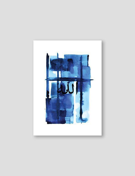Watercolor Blue Allah - Doenvang
